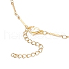 304 Stainless Steel Flat Bar Link Chain Necklace Making AJEW-JB01349-01-4