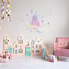 Translucent PVC Self Adhesive Wall Stickers STIC-WH0016-004-4