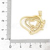 Brass Micro Pave Cubic Zirconia Pendants KK-D317-086G-3