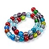 Handmade Silver Foil Glass Beads Strands X-SL02-2