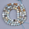 Natural Flower Amazonite Beads Strands G-S354-43-2