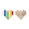 Rainbow Color Pride Alloy Enamel Pendants ENAM-K067-13-4