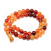 Natural Dragon Veins Agate Beads Strands X-G-Q948-81A-8mm-2