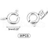 Unicraftale 30Pcs 304 Stainless Steel Spring Ring Clasps STAS-UN0028-99-4
