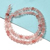 Cherry Quartz Glass Beads Strands G-G085-B08-02-2