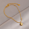 Stainless Steel Charms Anklets WG148E2-03-1