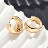 Brass Hoop Earrings EJEW-D320-19G-2