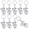 SUNNYCLUE 20Pcs Alloy Keychain KEYC-SC0001-15A-1