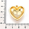 Brass Micro Pave Clear Cubic Zirconia Pendants KK-N268-52G-3