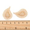 Rack Plating Brass Hollow Pendants KK-P244-06KCG-3