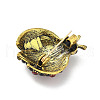 Alloy Rhinestone Brooches for Backpack Clothes JEWB-M068-03AG-2