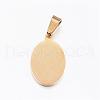 304 Stainless Steel Rhinestone Pendants STAS-H356-16G-2