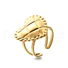 304 Stainless Steel Open Cuff Rings for Women STAS-Z108-05G-03-4