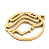 304 Stainless Steel Pendants STAS-Z043-01F-2