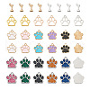 Biyun 60Pcs 15 Style Zinc Alloy Enamel and Tibetan Style Zinc Alloy Pendants FIND-BY0001-15-2