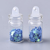 Glass Wishing Bottle Pendant Decorations GLAA-T008-01C-2
