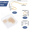 SOFPLATE 100Pcs 304 Stainless Steel Earring Hooks DIY-SP0001-03-2