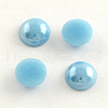 Pearlized Plated Opaque Glass Cabochons PORC-S801-3mm-37-1
