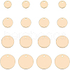 BENECREAT 40Pcs 4 Style Brass Pendant KK-BC0001-94G-1