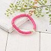Handmade Polymer Clay Heishi Beads Stretch Bracelets BJEW-JB05759-6