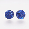 Polymer Clay Rhinestone Beads X-RB-K050-8mm-C19-2