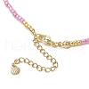 4Pcs 4 Colors Natural Cultured Freshwater Pearl & Glass Seed Beaded Necklaces NJEW-JN05234-6