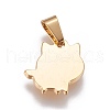 304 Stainless Steel Charms STAS-L222-21G-2