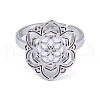 304 Stainless Steel Adjustable Rings RJEW-C074-06P-3