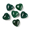Mother's Day Gifts Natural Agate(Dyed & Heated) Heart Palm Stone G-Q021-04A-1