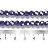 Electroplate Opaque Glass Beads Strands EGLA-A035-P6mm-A09-4