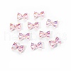 Electroplated Bowknot Resin Cabochons MRMJ-R128-16I-1