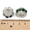 Sparkling Acrylic Rhinestone Round Beads OACR-NH0002-01B-06-3