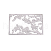 Rectangle with Dragonfly Frame Carbon Steel Cutting Dies Stencils DIY-F028-34-4