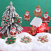 SUNNYCLUE 1Set Christmas Plastic Pendants DIY-SC0026-46A-4
