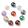 UV Plating Rainbow Iridescent Acrylic Beads X-PACR-E001-03-2