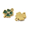 304 Stainless Steel Rhinestone Pendants STAS-D369-10G-2