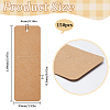 SOFPLATE 150Pcs Paper Blank Bookmarks AJEW-SP0001-24A-2