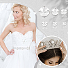 AHADERMAKER 90Pcs 6 Style Flat Round Sew on Rhinestone RGLA-GA0001-09-5