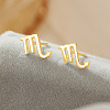 S925 Sterling Silver Stud Earrings WG164A3-23-1