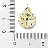 Brass Micro Pave Colorful Cubic Zirconia Pendant KK-H475-04G-3