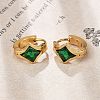 304 Stainless Steel Hoop Earrings EJEW-P309-05G-5