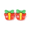 Christmas Theme Opaque Resin Decoden Cabochons CRES-B022-01G-1