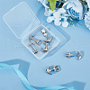 Unicraftale 6Pcs 6 Styles 304 Stainless Steel Anchor Hook Clasps STAS-UN0050-80-5