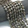 Natural Fluorescent Syenite Rock(Glow under UV Light) Beads Strands G-C116-A18-02-1