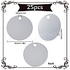SOFPLATE 25Pcs Aluminum Pendants FIND-SP0002-55B-S-2