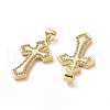 Brass Cubic Zirconia Pendants ZIRC-I062-13G-3