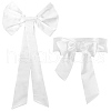 AHADERMAKER Detachable Velvet Bowknot AJEW-GA0007-66-1