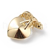 Real 18K Gold Plated Rack Plating Brass Micro Pave Clear Cubic Zirconia Pendants KK-C015-06G-11-3