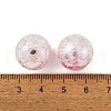 UV Plating Rainbow Iridescent Two Tone Acrylic Beads PACR-C009-04I-3