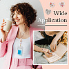 8Pcs 8 Style Heart Silicone Focal Beads SIL-TA0001-70-9